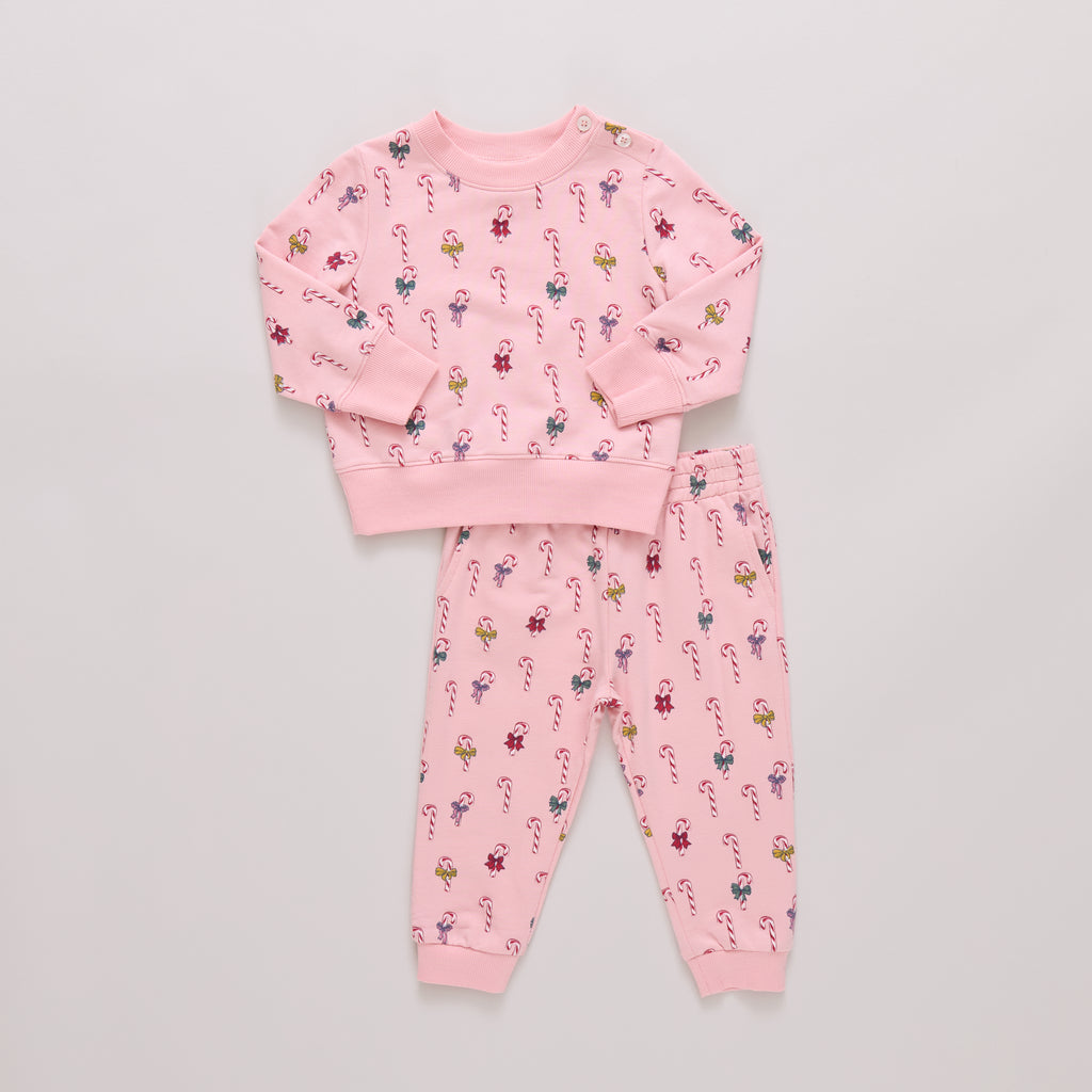 Baby Jax Jogger Set Mini Candy Cane
