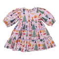 Girls Peachy Dress - Lavender Nutcracker