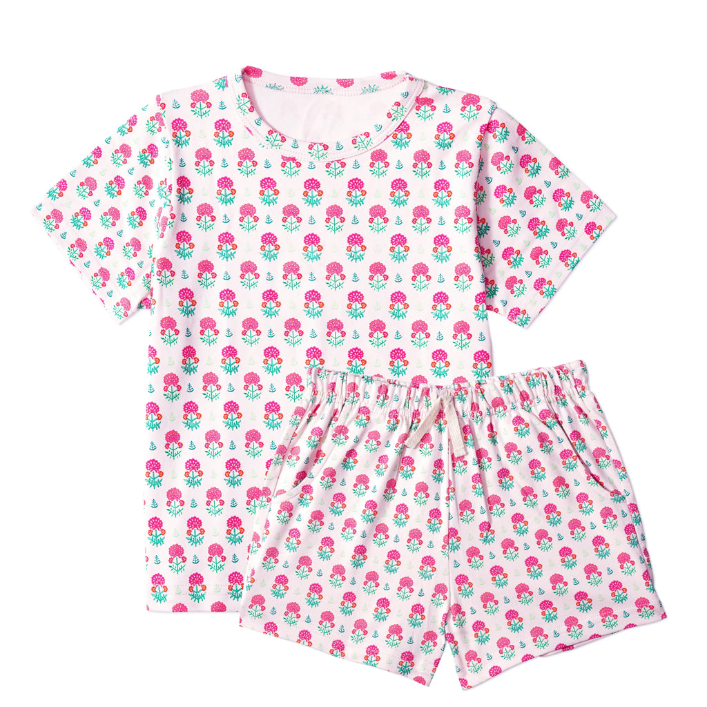 Geranium Block Print Kids Camp Set