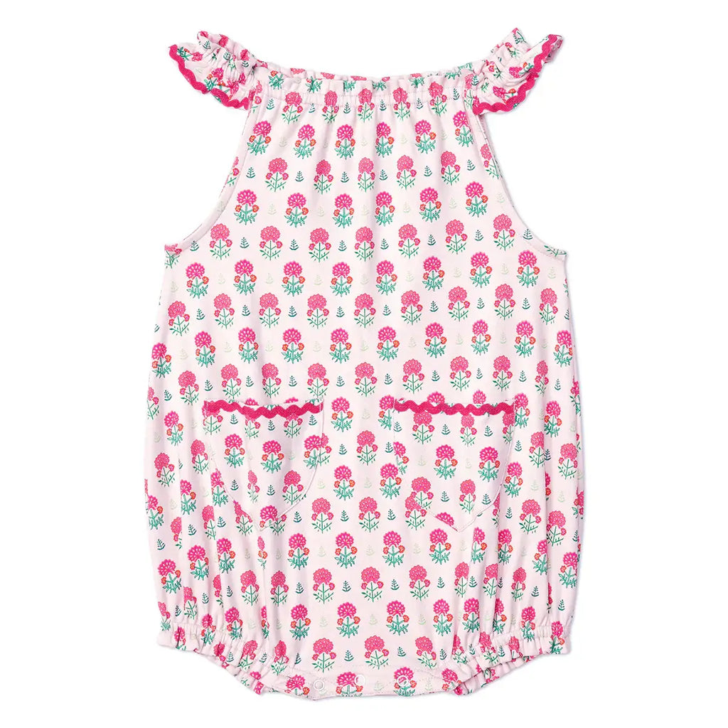 Geranium Block Print Girls Weezie Bubble