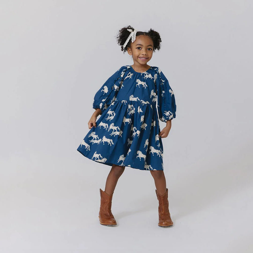 Girls Katya Dress - Wild Horses