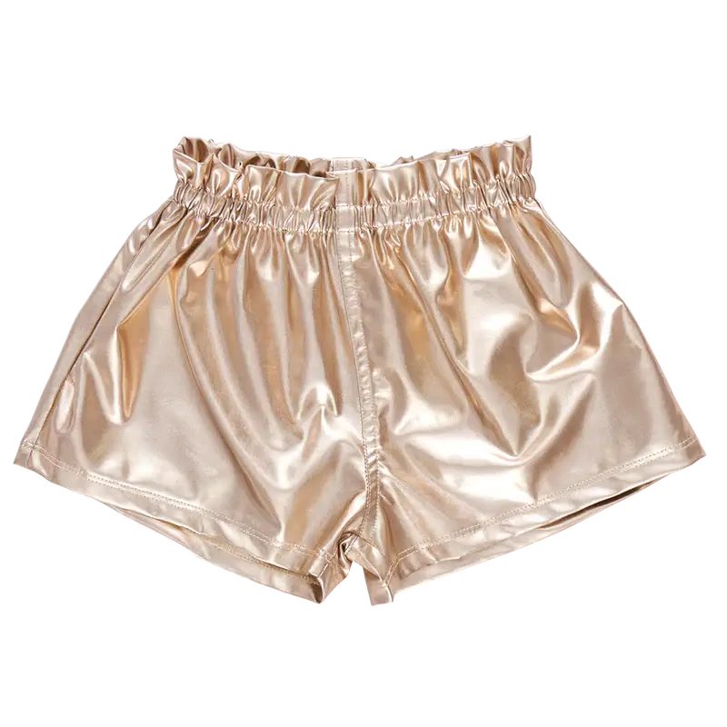 Girls Lame Theodore Short - Gold