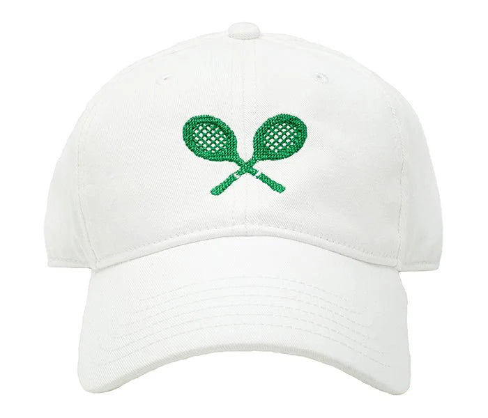 Kids Tennis Racquets Hat - White