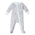 Bunny Garden Zip Baby Onesie