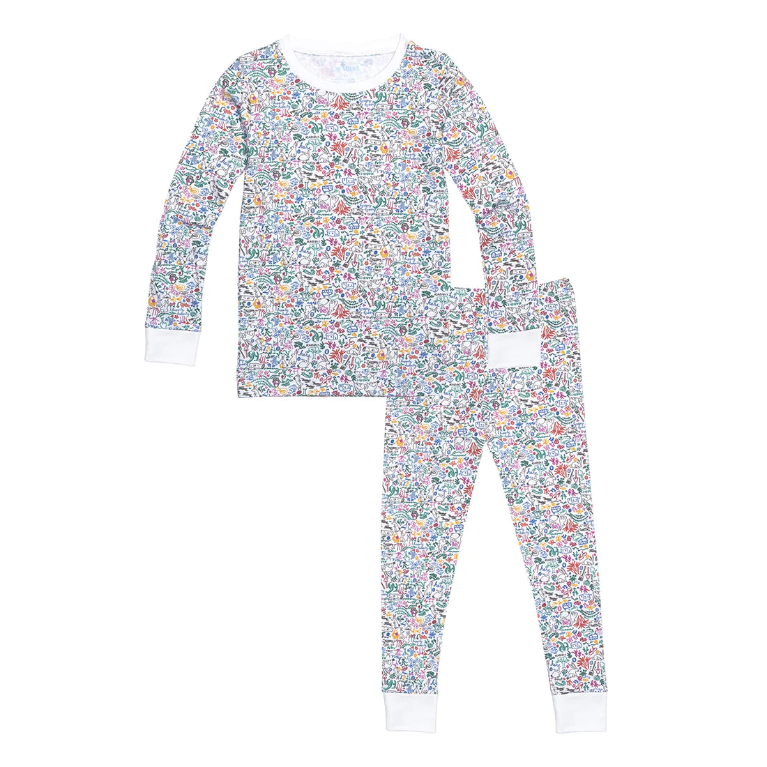 Bunny Garden Two Piece Kids Pajamas