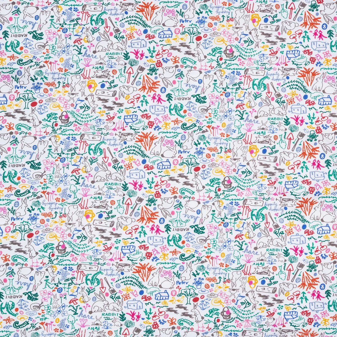 Bunny Garden Zip Baby Onesie