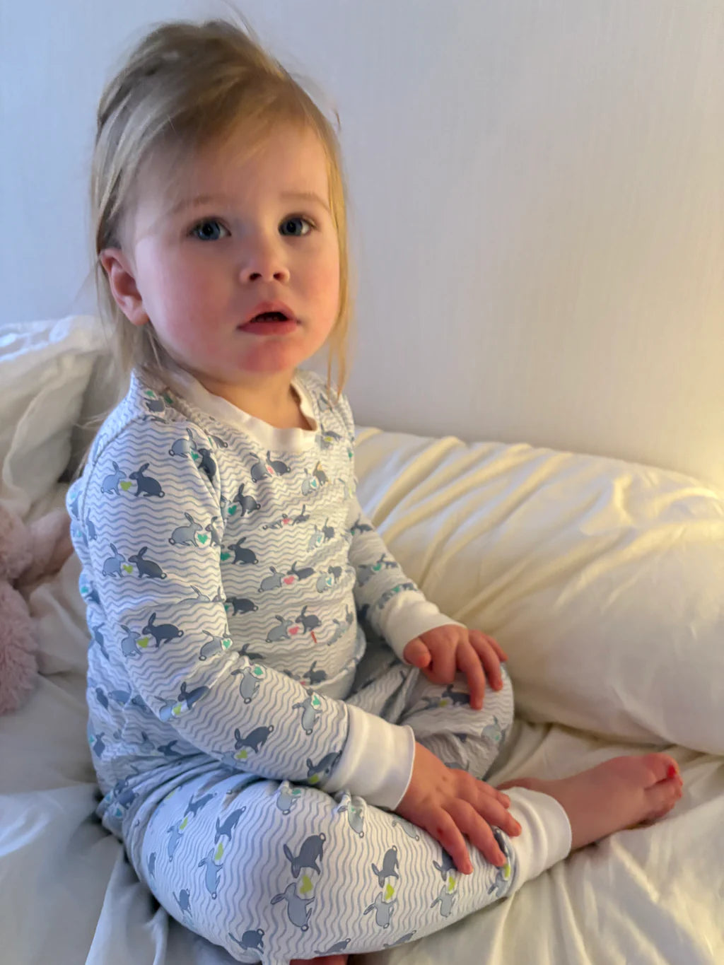 Bunny Love Two Piece Kids Pajamas