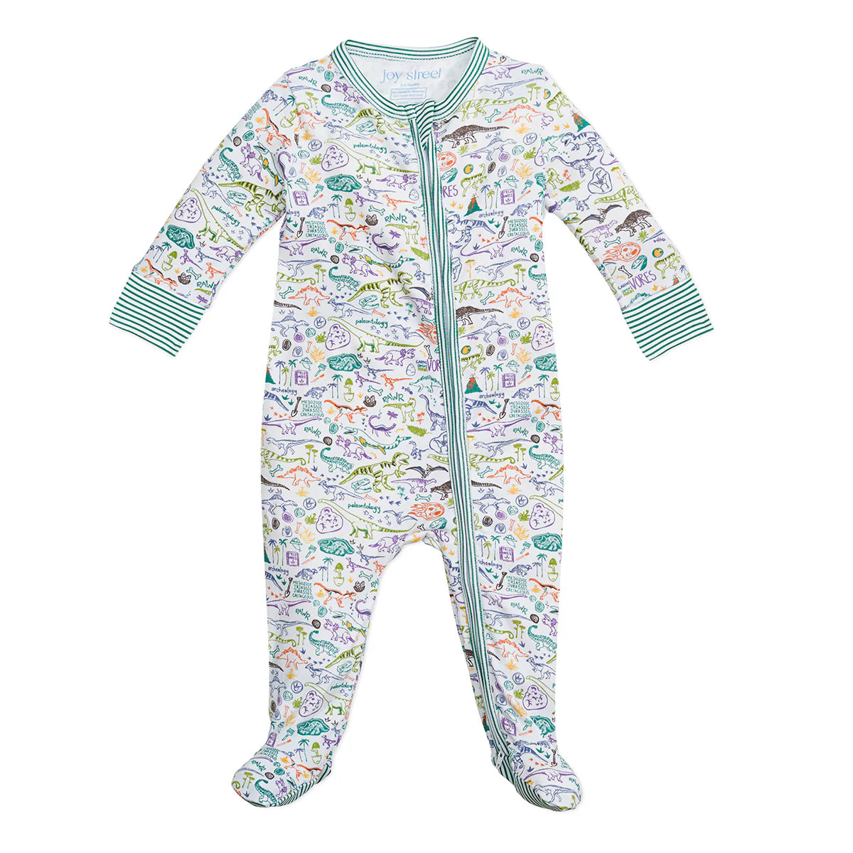 Dino Zip Baby Onesie