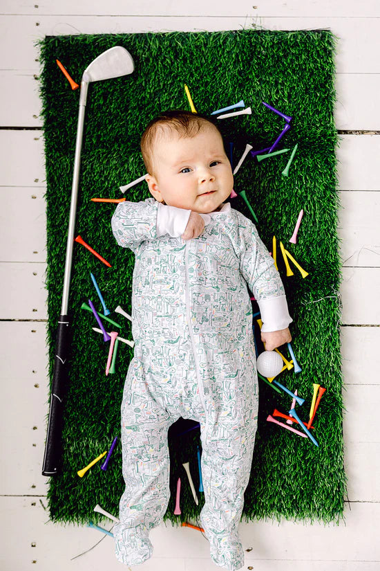 Golf Zip Baby Onesie