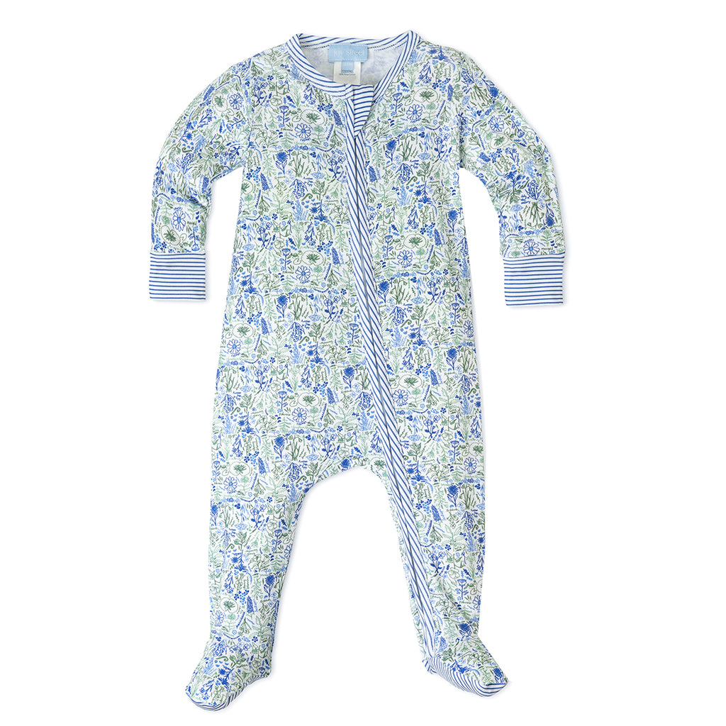 Birth Flowers Zip Onesie