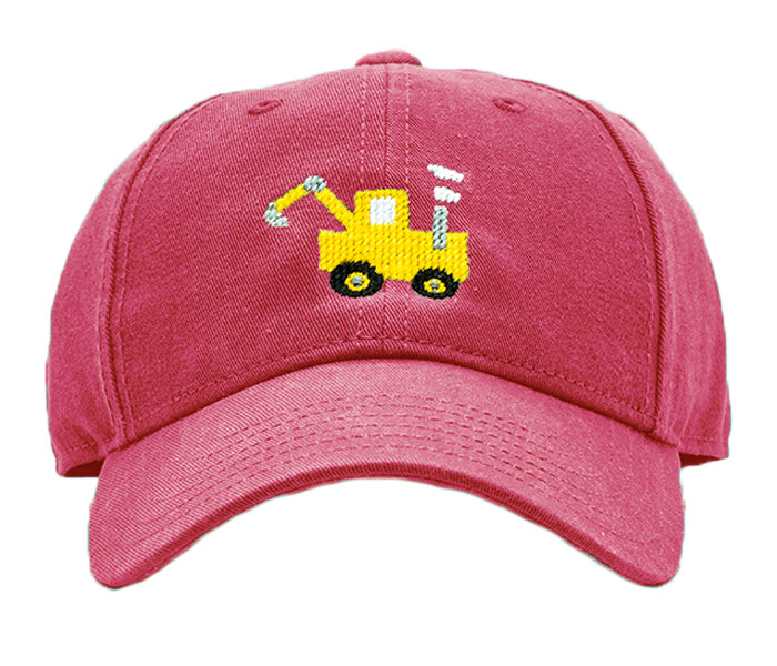 Kids Excavator Hat - Weathered Red