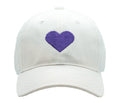 Kids Heart Hat - White