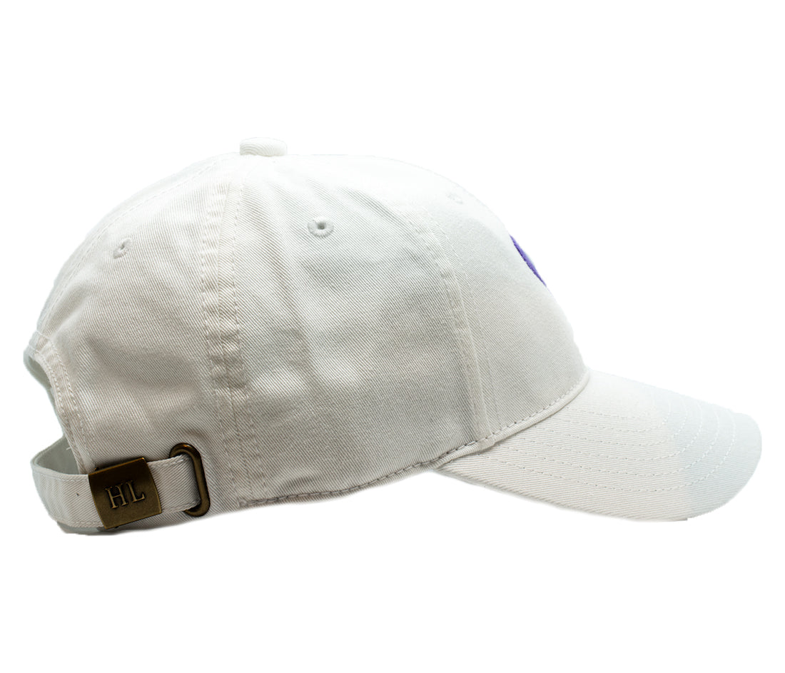 Kids Heart Hat - White