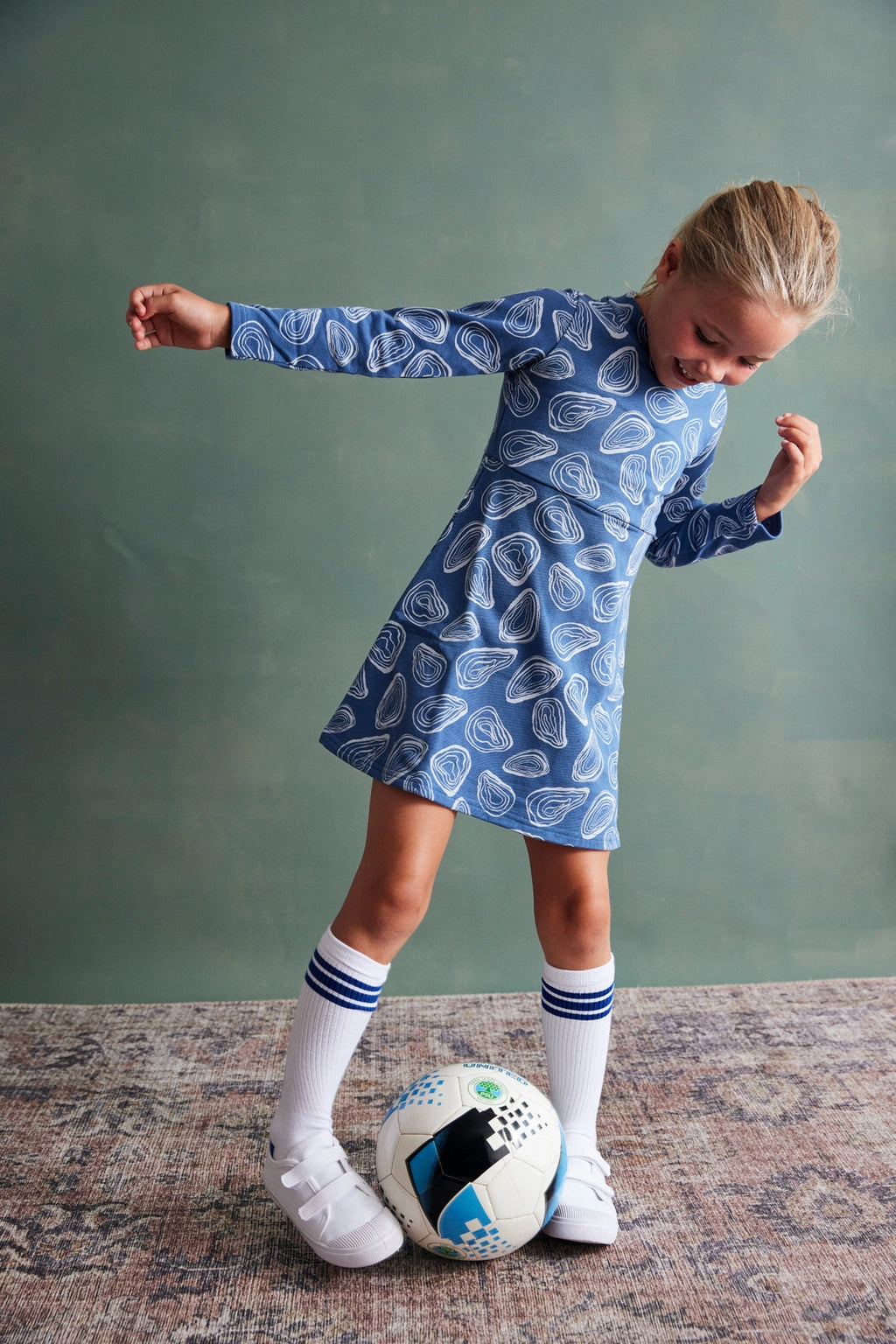 Louise Dress - Oyster | Denim