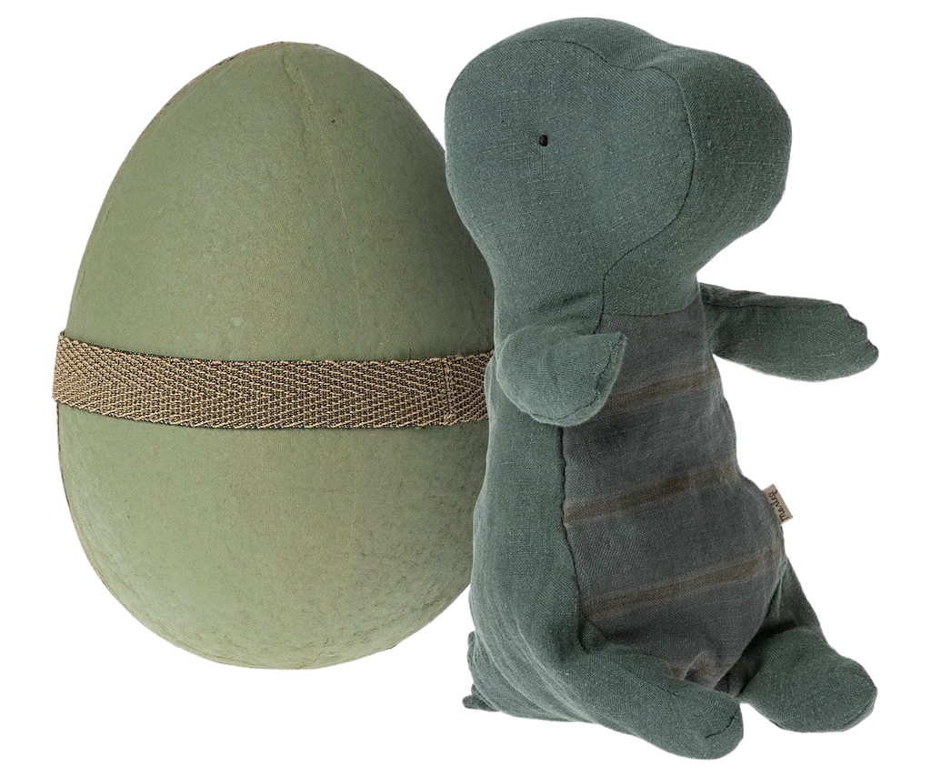 Gantosaurus in Egg, Small - Dark Petrol