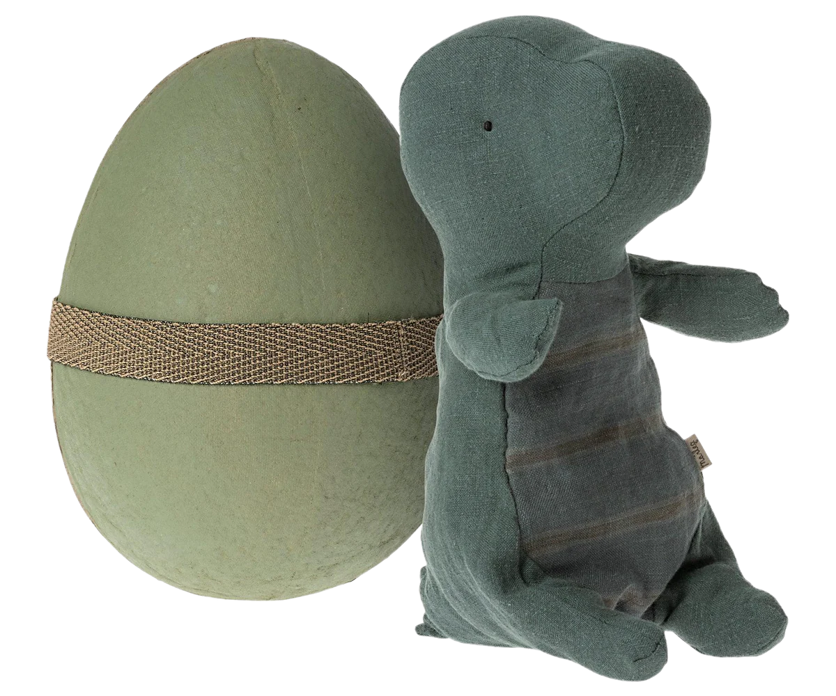 Gantosaurus in Egg, Small - Dark Petrol