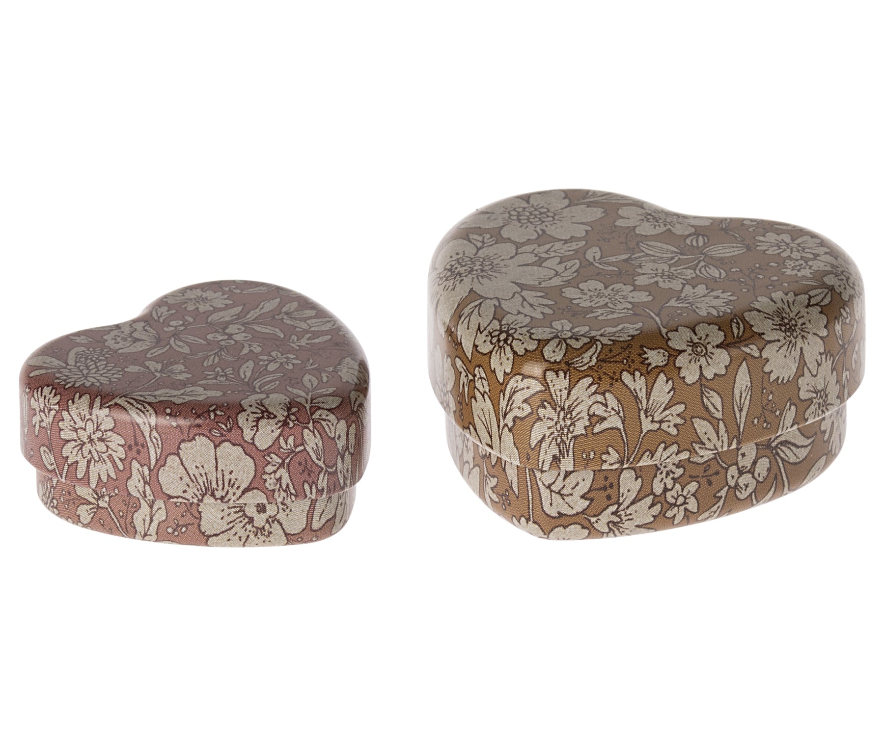 Metal Heart Box Set - Ocher/Heather Blossom