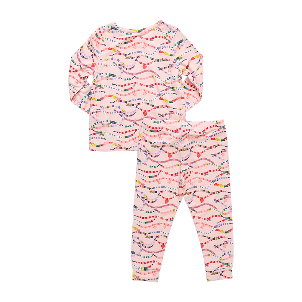 Kids Bamboo PJ Set - Friendship Bracelet Era