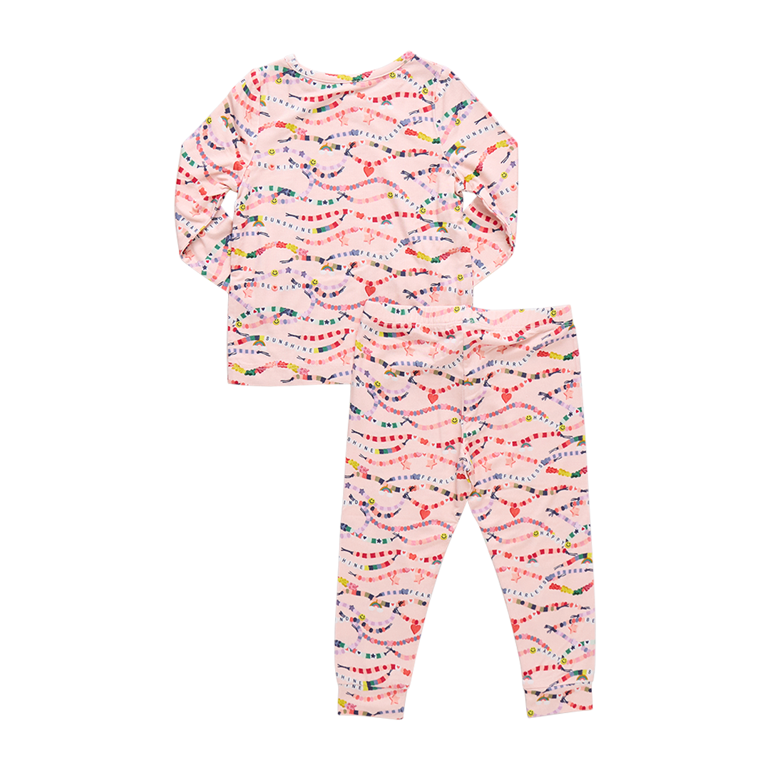 Kids Bamboo PJ Set - Friendship Bracelet Era