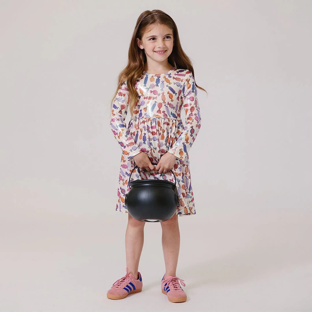 Girls Lame Steph Dress - Halloween Candy