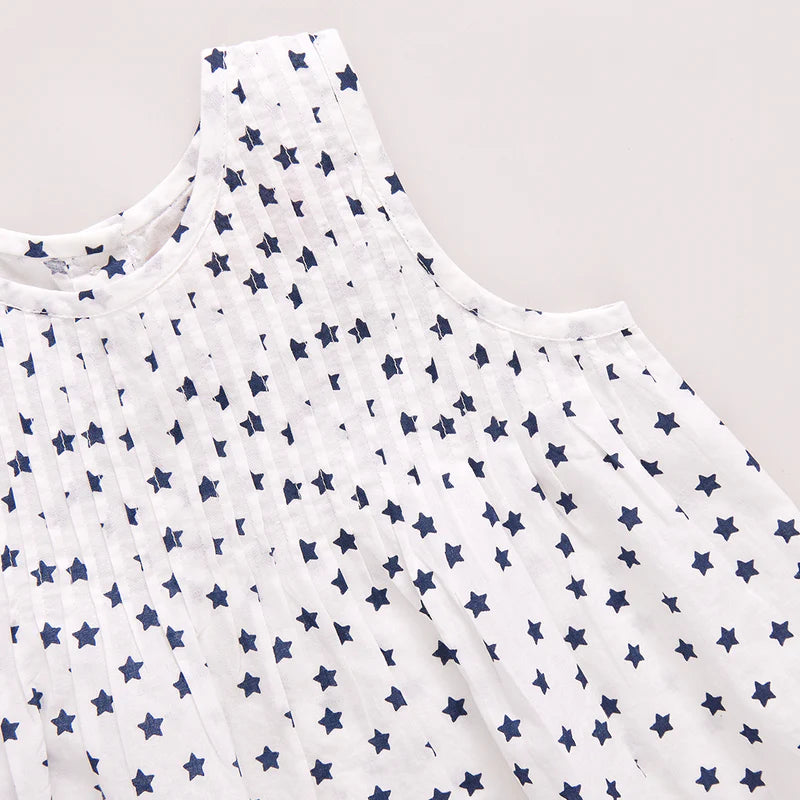 Baby Girls Jaipur Set - Cream Ditsy Stars