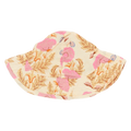 Baby Girls Sun Hat - Pink Gilded Floral