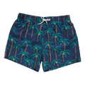 Boys Swim Trunk - Navy Palm Trees