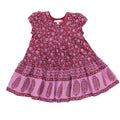 Girls Adele Dress - Burgundy Garden Floral