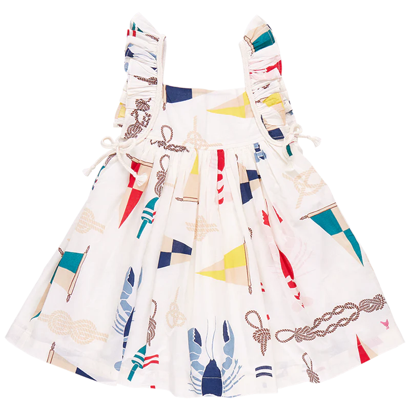 Girls Ailee Dress - Nautical Notions