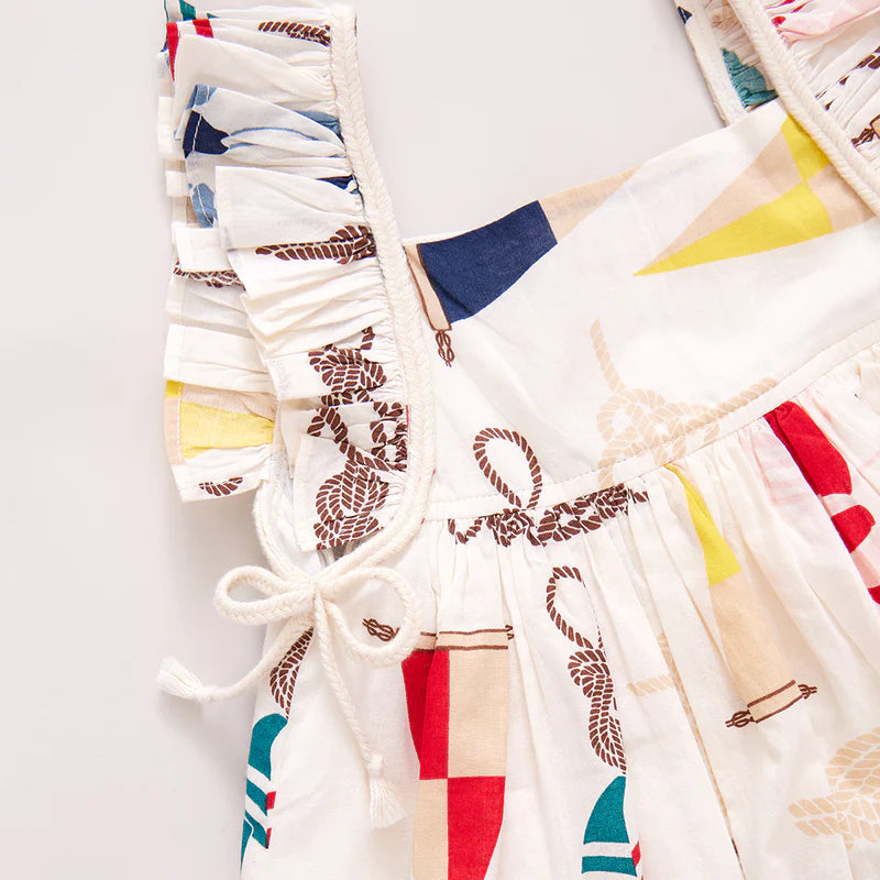 Girls Ailee Dress - Nautical Notions