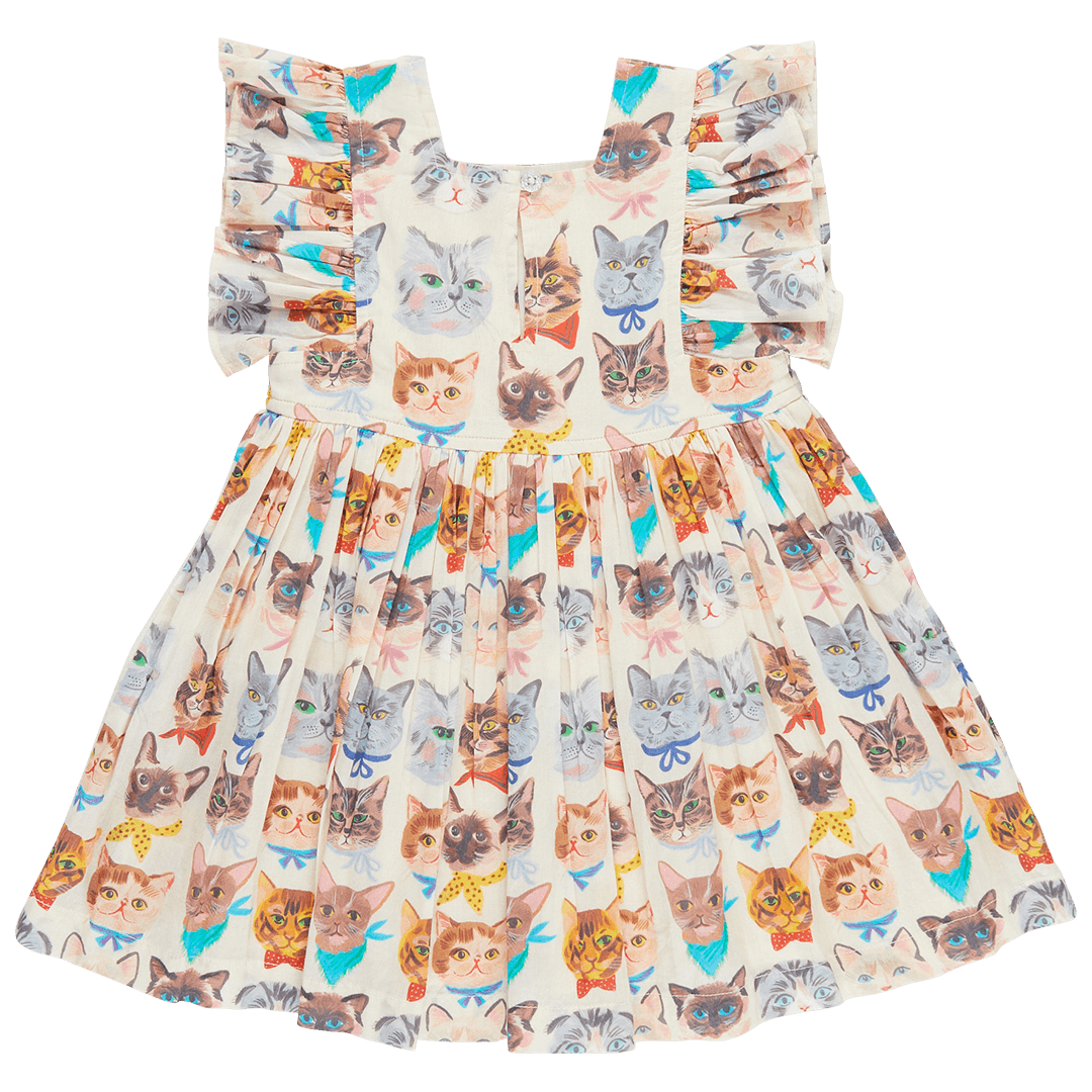 Girls Elsie Dress - Cool Cats