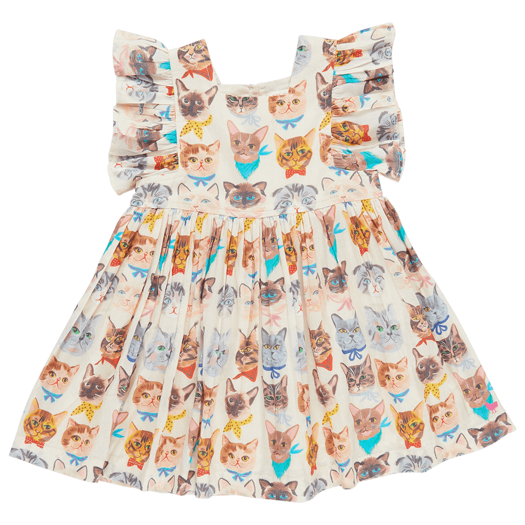 Girls Elsie Dress - Cool Cats