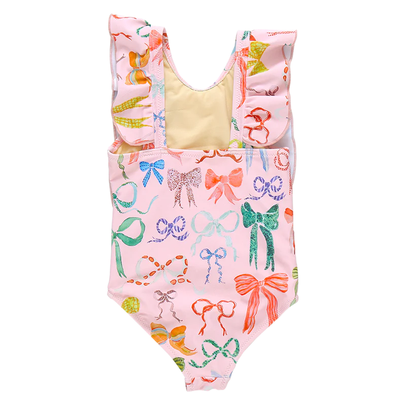 Girls Katniss Suit - Watercolor Bows