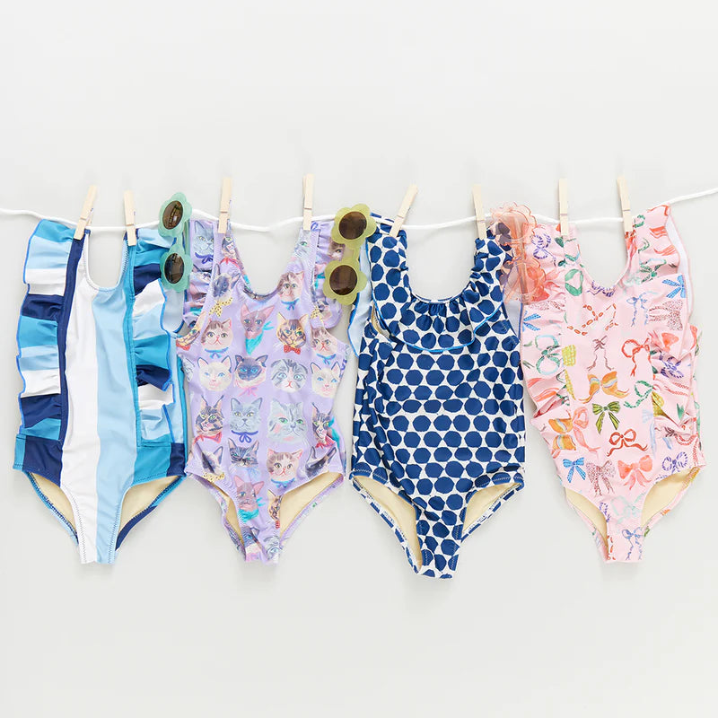 Girls Katniss Suit - Watercolor Bows