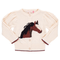 Girls Cable Constance Sweater - Wild Horse
