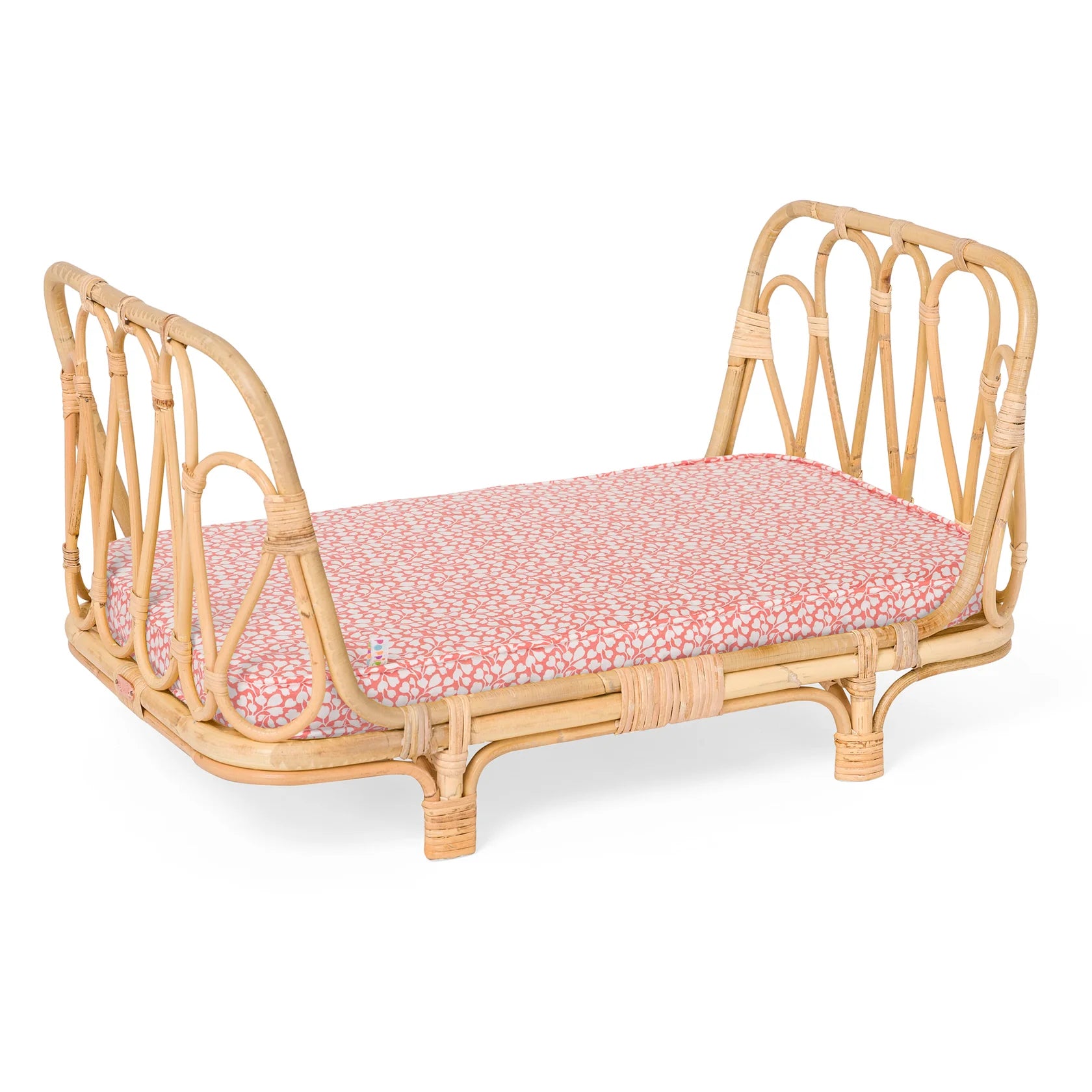 Poppie Day Bed in Coral Leaves