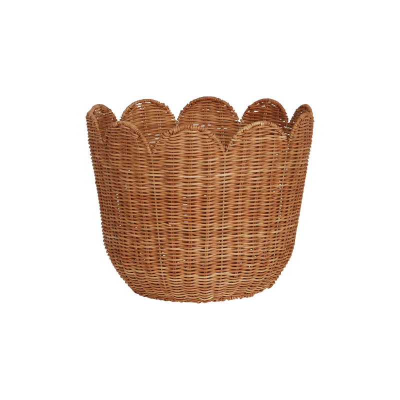 Rattan Tulip Basket - Natural
