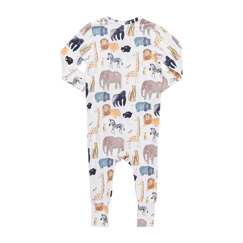 Baby Bamboo Romper - Animals of Africa