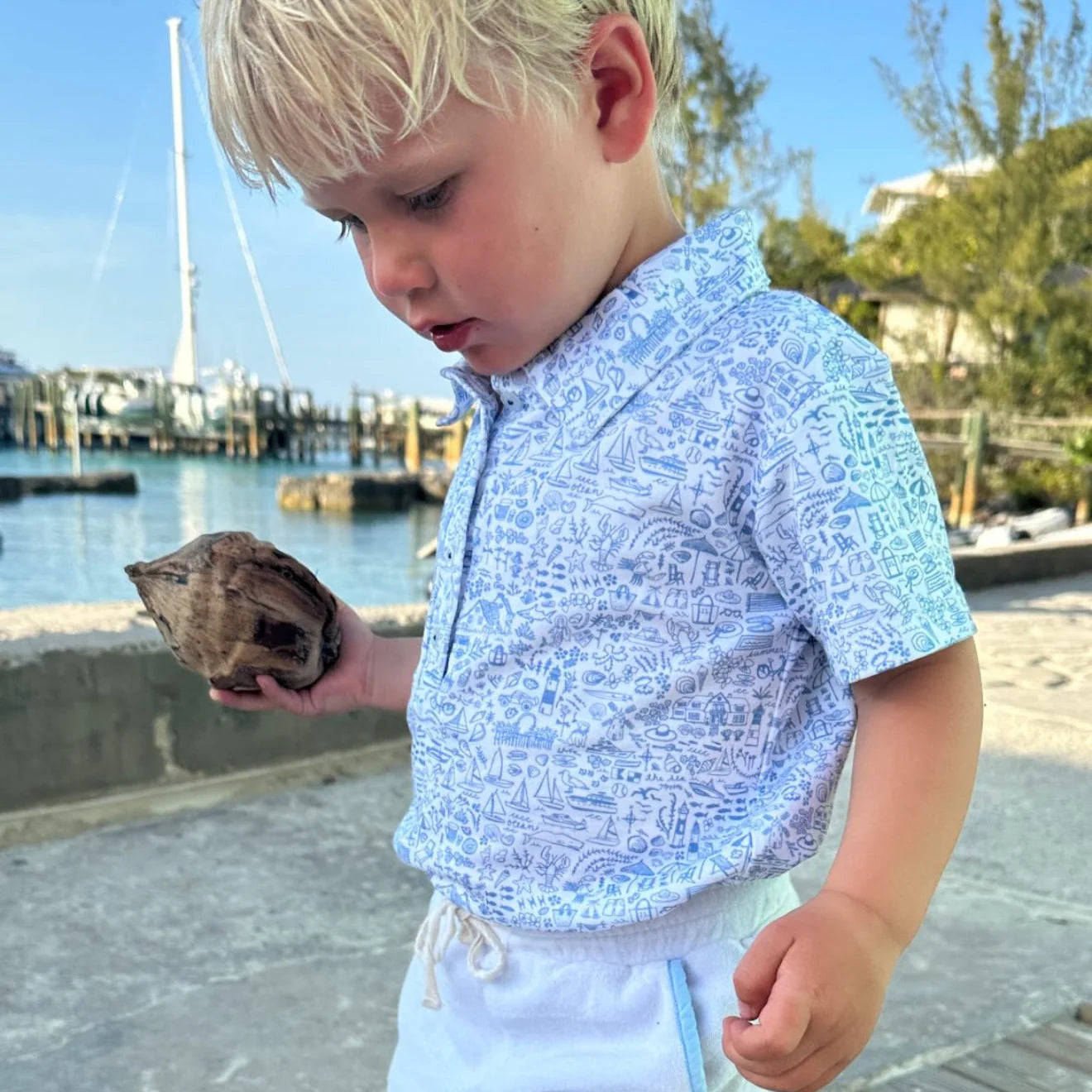 Seaside Boy's Polo Shirt