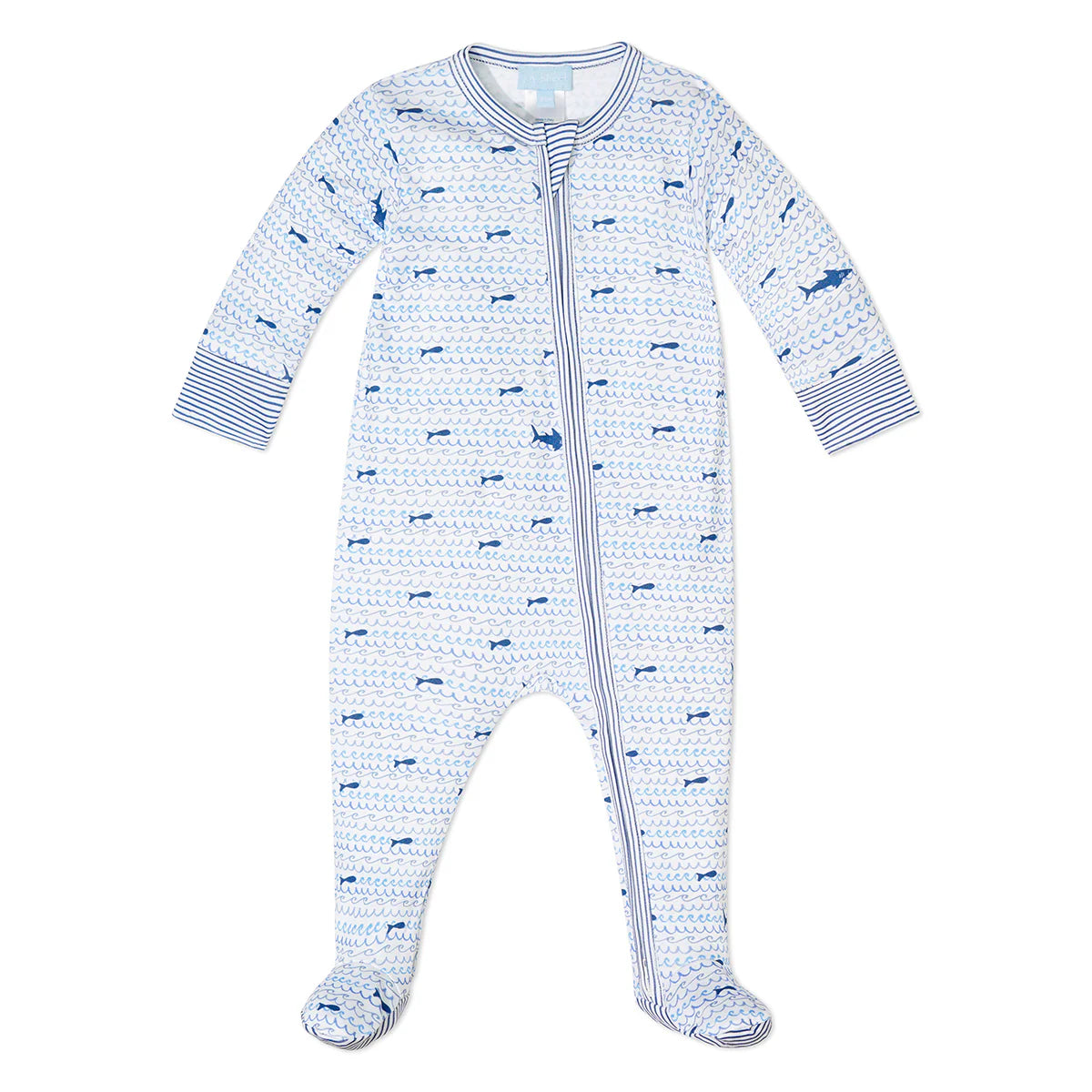 Sharks Zip Baby Onesie