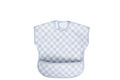 Smock Bib For Baby & Toddler Short Sleeve | Blue Checkers