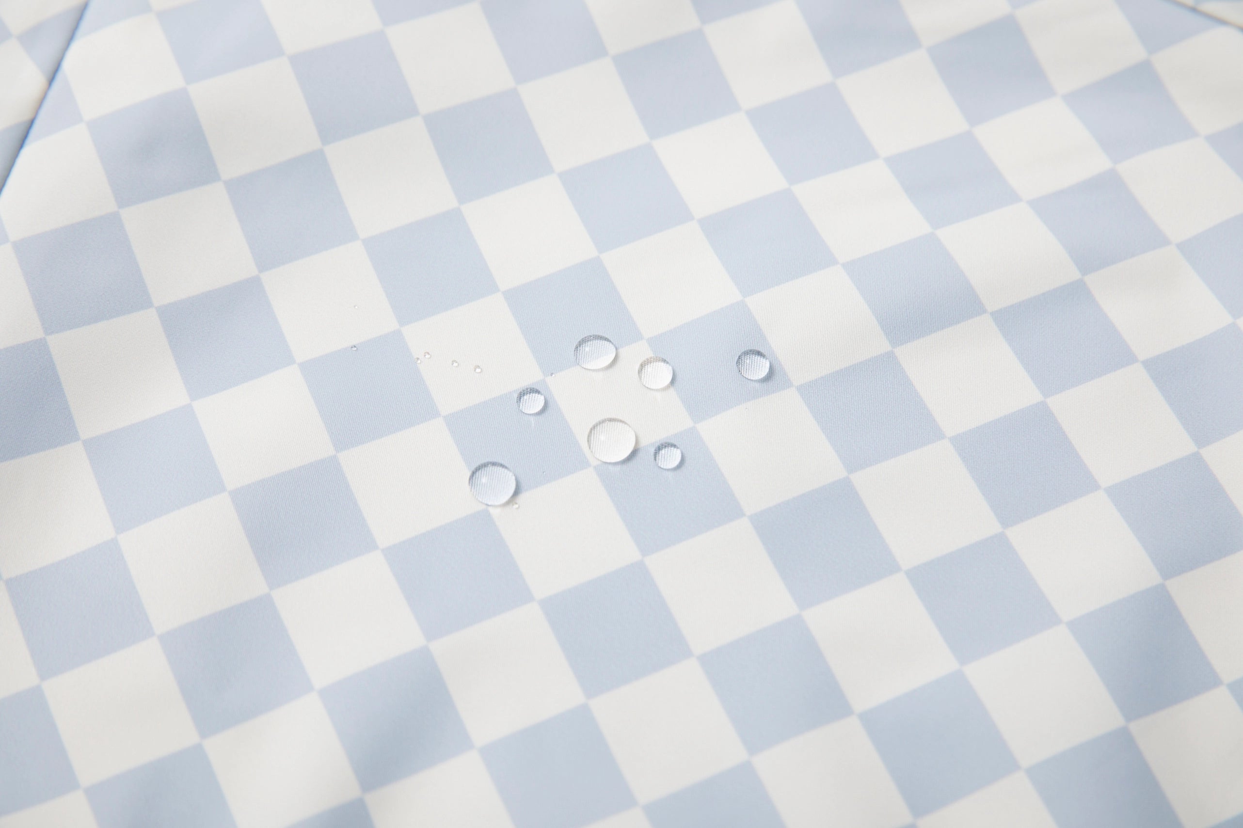 Smock Bib For Baby & Toddler Short Sleeve | Blue Checkers