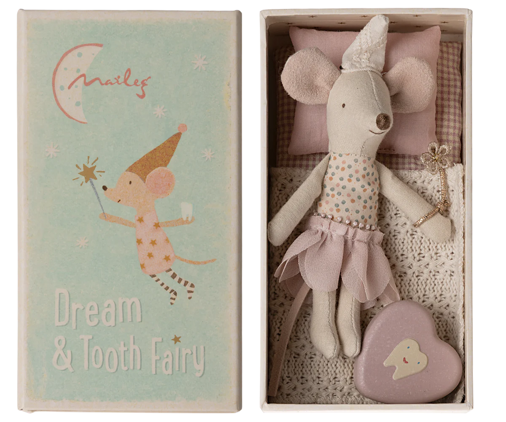 Tooth Fairy Mouse, Little Sister in Matchbox