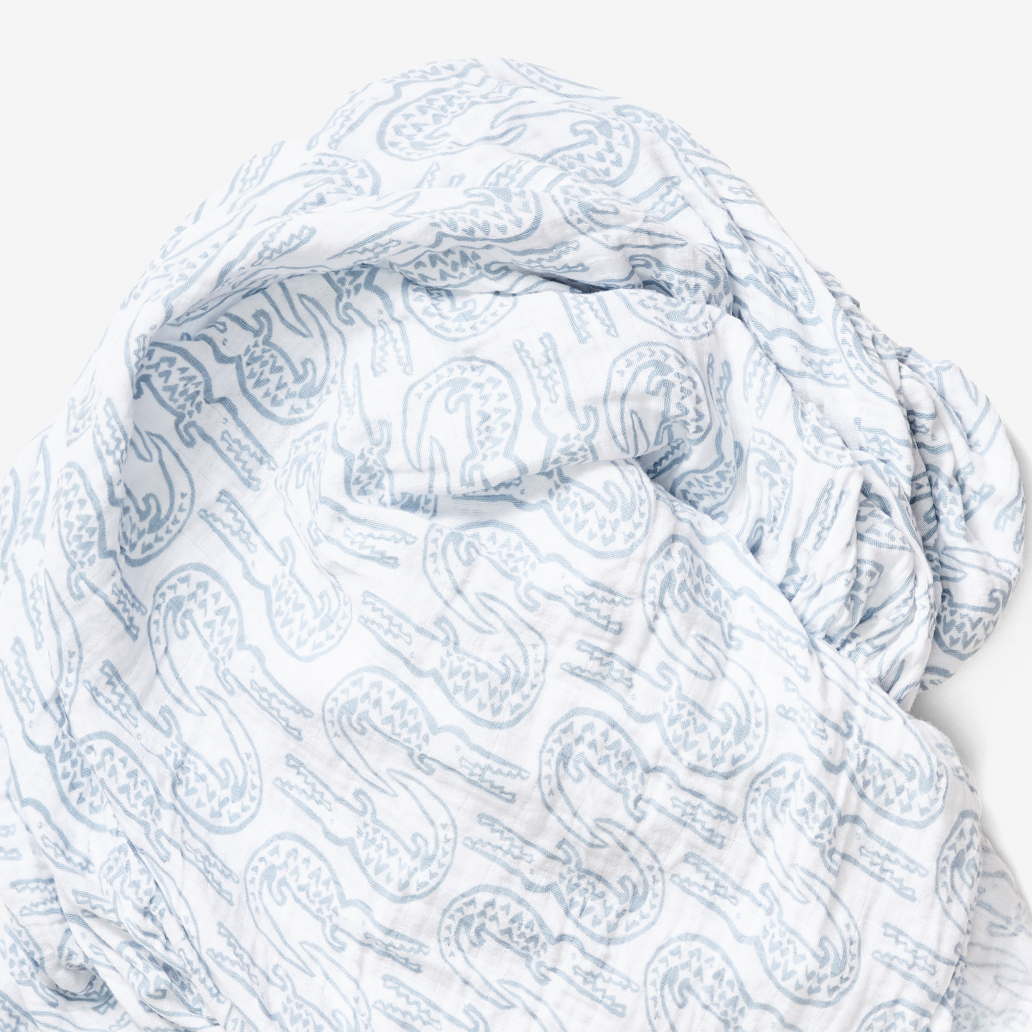 Swaddle - Alligator | Bay Blue