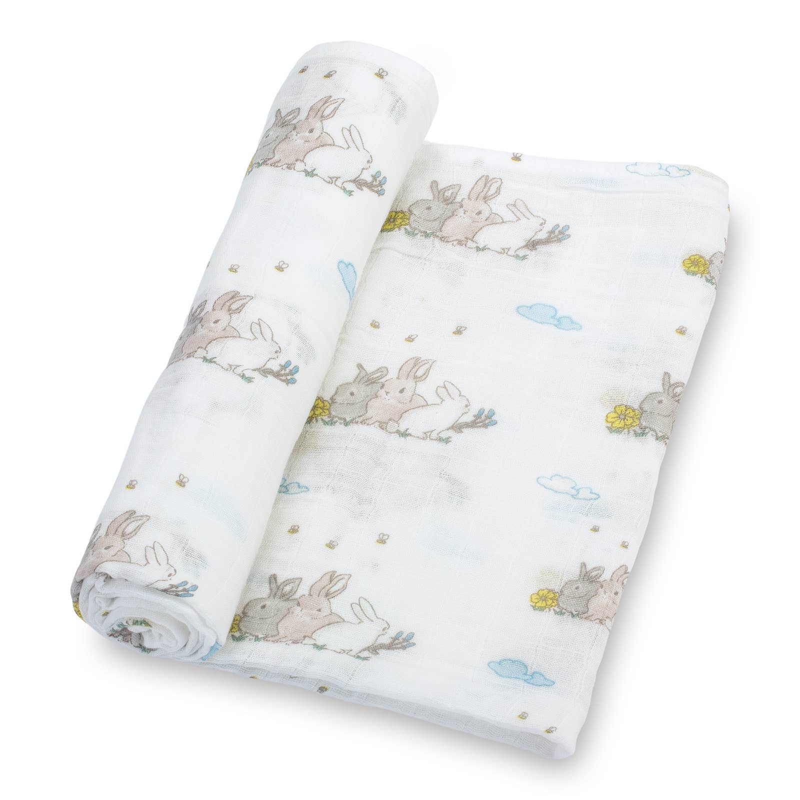 SomeBunny Loves You Baby Bunny Easter Swaddle Blanket