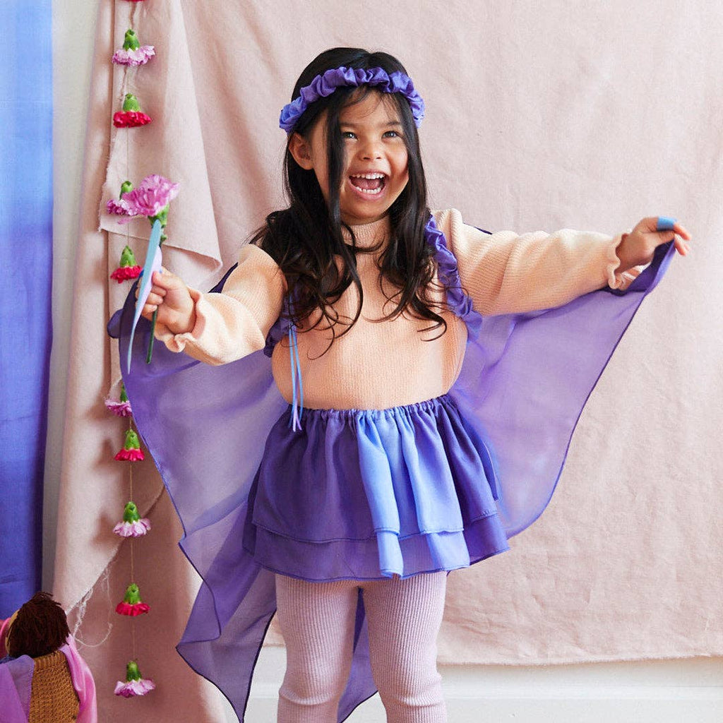 Silk Butterfly Garland, Ribbon Headpiece