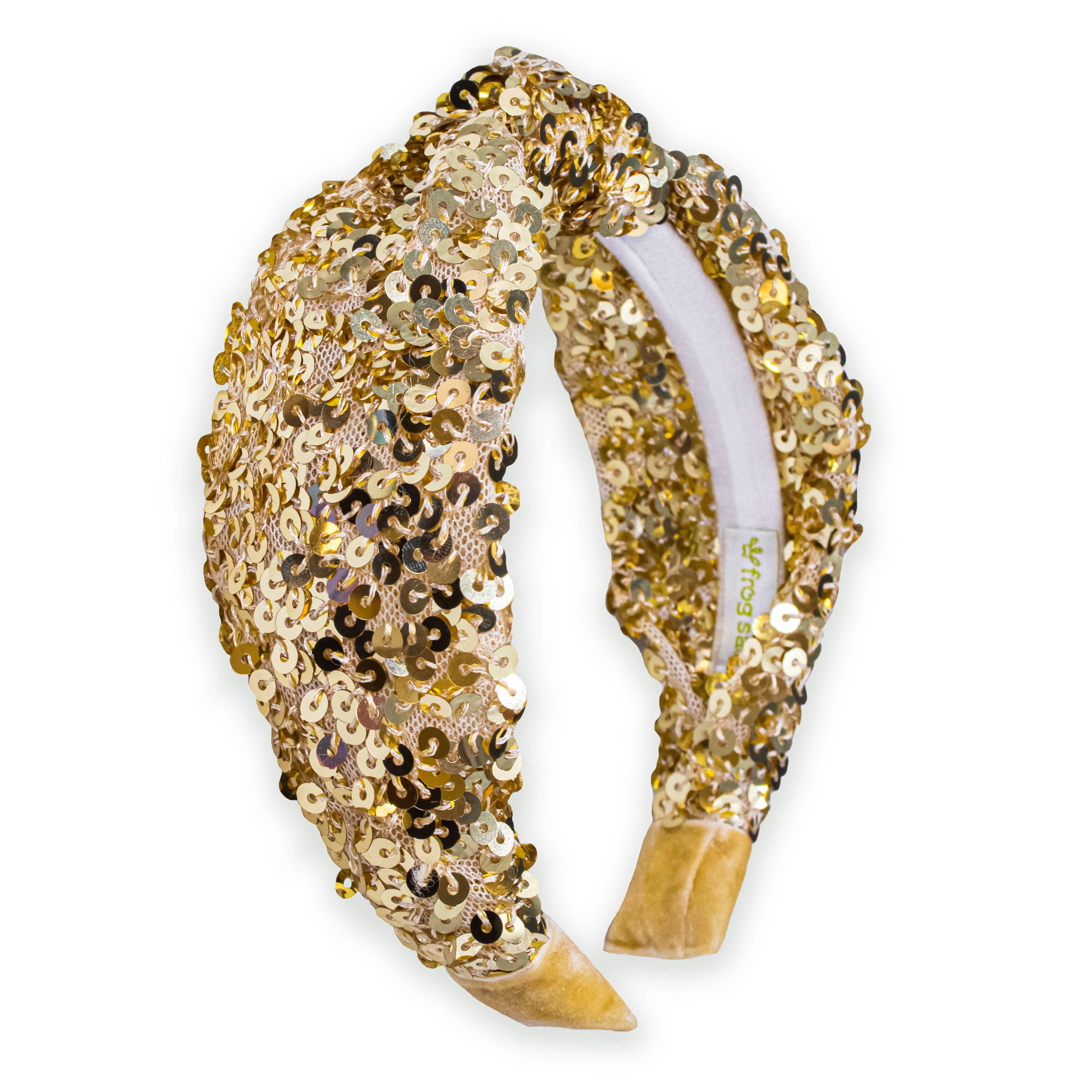 Knot Headband - Sequin | Gold