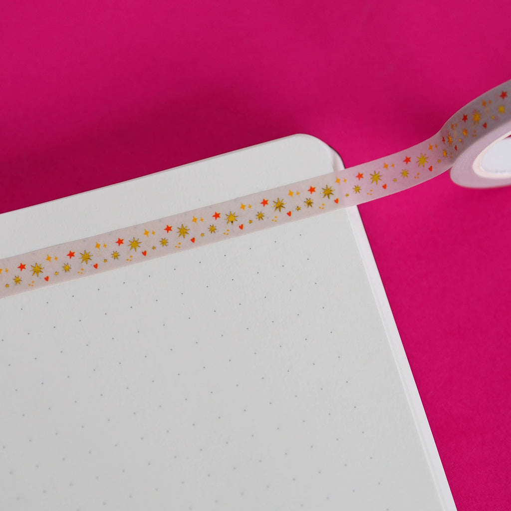 Pale Gold Foil Star Washi Tape