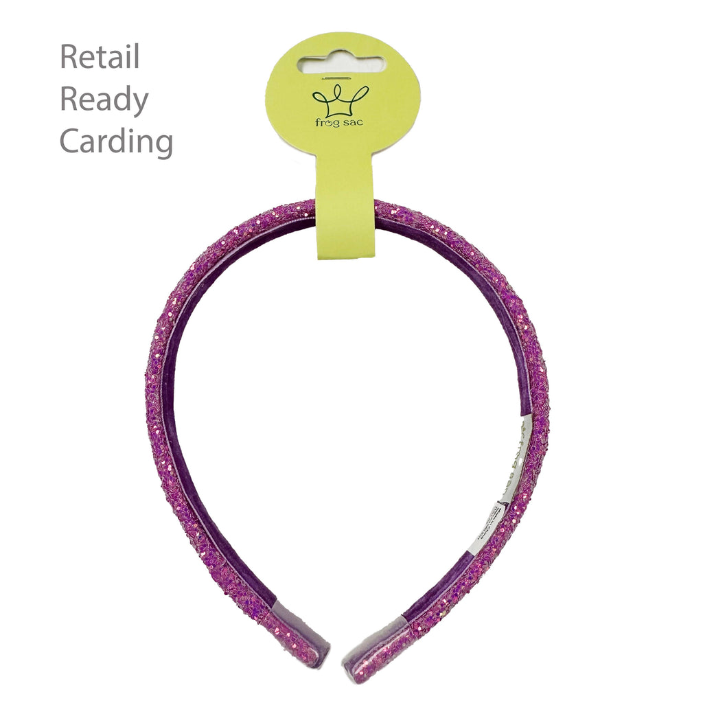 Thin Glitter Headband | Pink