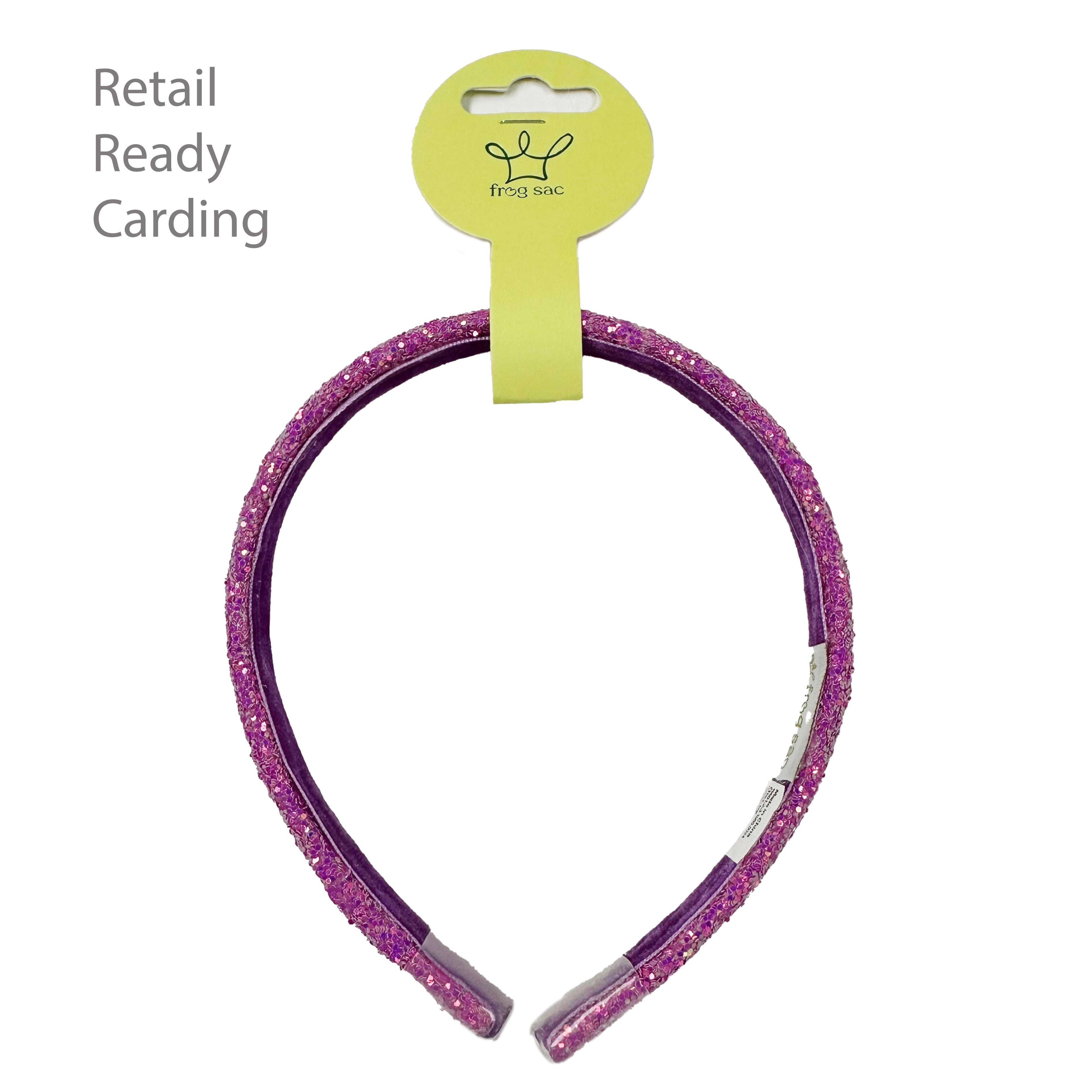 Thin Glitter Headband | Pink